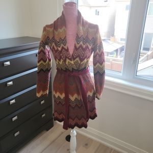 Lucky Brand chevron wool cardigan